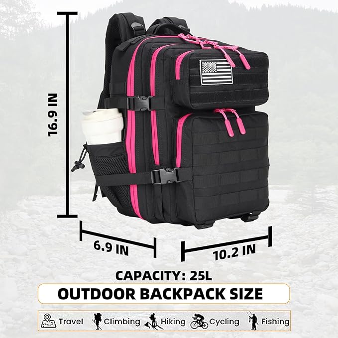 Lovelinks21 25L Tactical Military Backpack Small Travel Backpack - Image 2