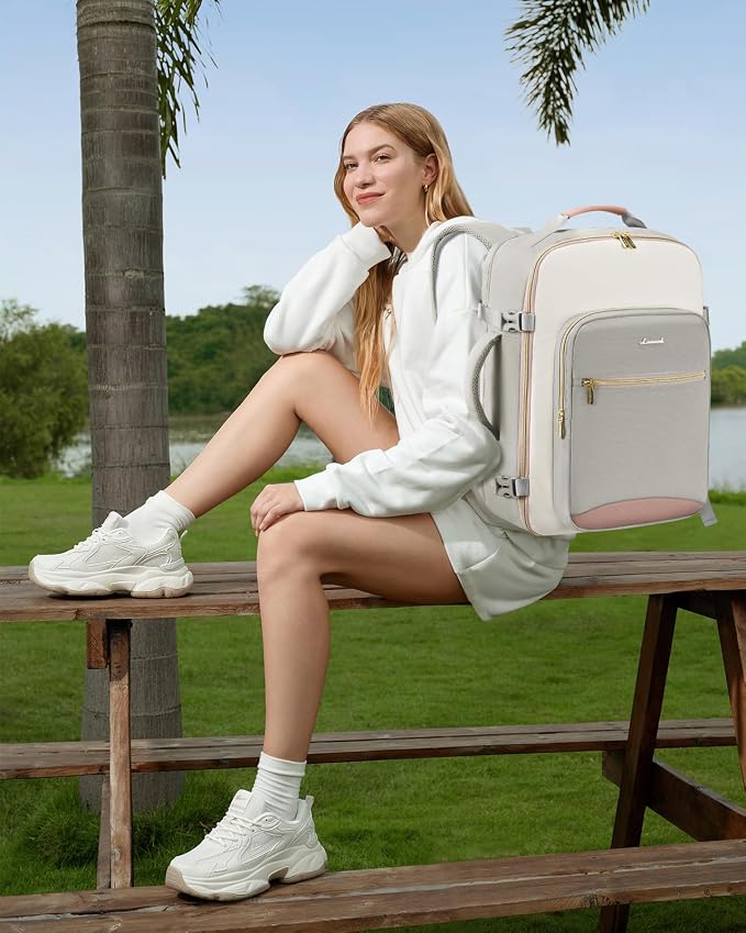 LOVEVOOK 50L Travel Backpack for Women & Men, Airline Approved Carry On Luggage - Image 2