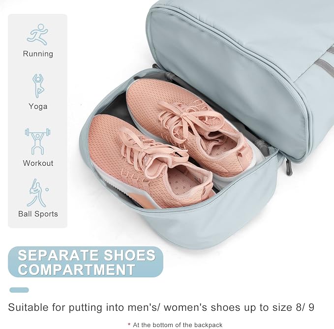 coofay Gym Backpack For Women Waterproof Backpack - Image 5