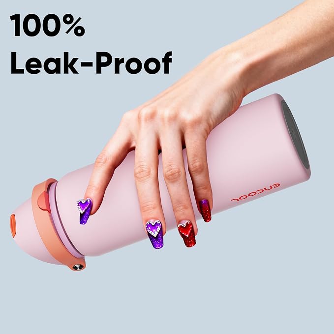 Insulated Water Bottle with Straw - Image 6