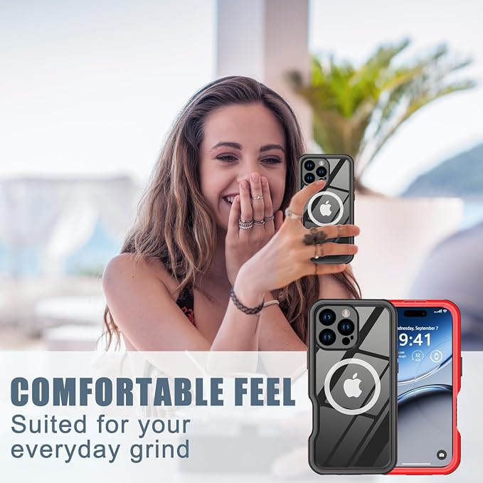 for iPhone 16 Pro Max Case Waterproof, Full-Body Hard Case Built-in - Image 8