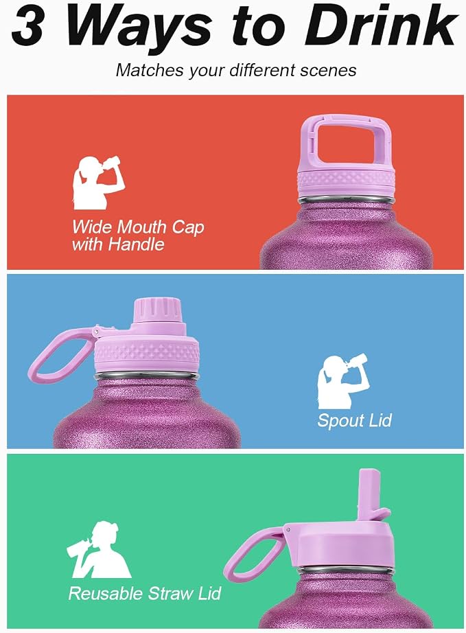 Coolflask Half Gallon Water Bottle Insulated - Image 5