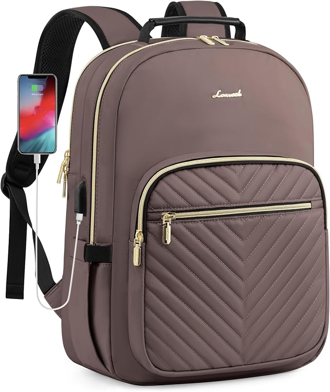 LOVEVOOK Laptop Backpack for Women, Large Capacity Travel Computer Work Bag by LOVEVOOK