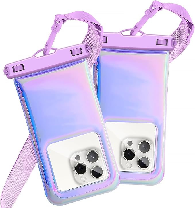 2 Pack Foweroty Floatable Waterproof Phone Pouch Case by Foweroty