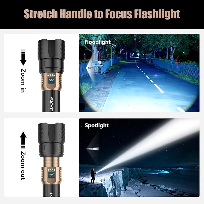 SKYFIRE Rechargeable Flashlights High Lumens - Image 2
