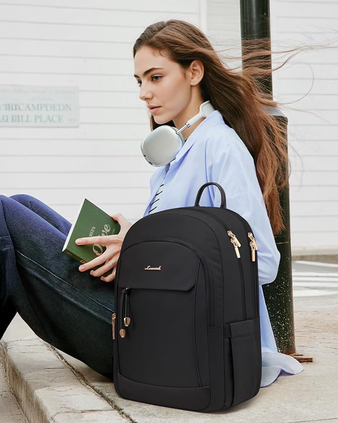 LOVEVOOK Laptop Backpack for Women, 15.6 inch Waterproof College Backpack Woman - Image 7
