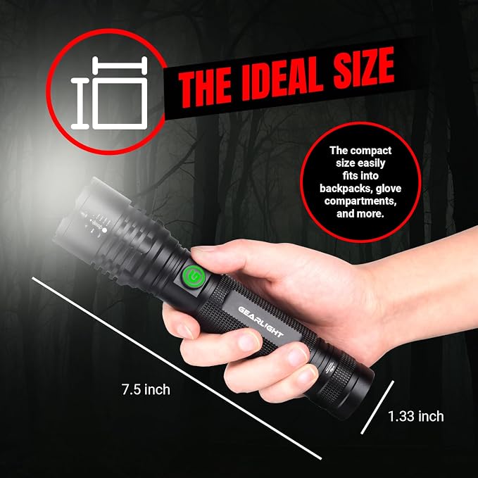 GearLight S2000 LED Rechargeable Flashlight High Lumens - Image 8