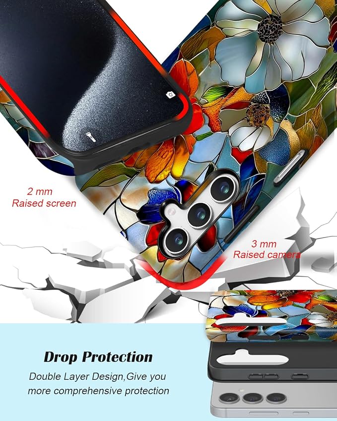 Compatible for Samsung Galaxy A16 5G Case, Dual Layer Heavy Duty 2 in 1 - Image 3