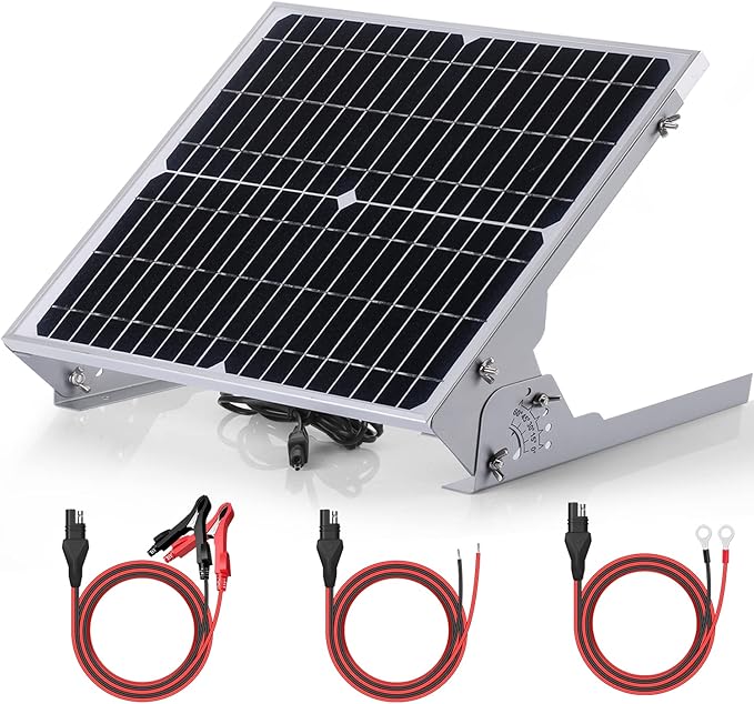 SUNER POWER 20W 12V Solar Battery Charger Maintainer, Built-in Smart MPPT by SUNERPOWER