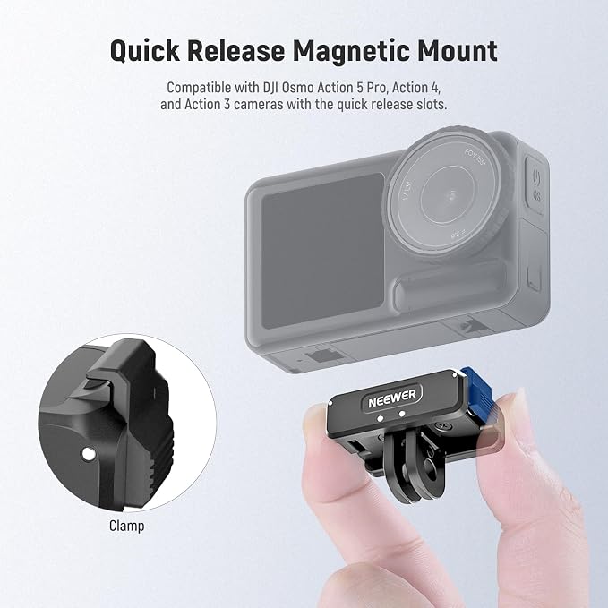 NEEWER Upgraded Quick Release Magnetic Mount Adapter Compatible - Image 2