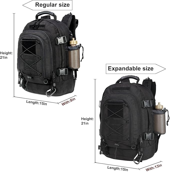 Large Military Bug Out Bag 3 Day Pack Expandable Backpack Army Daypack - Image 2