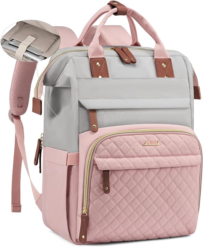 LOVEVOOK Laptop Backpack for Women, 15.6'' Waterproof Nurse Bag Teacher Work by LOVEVOOK