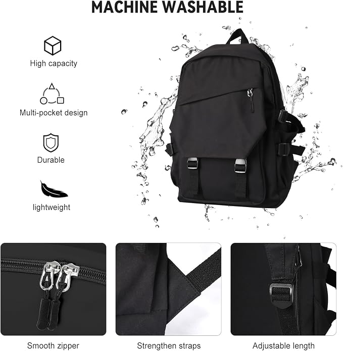 coowoz Casual Daypack Large upgraded version College Laptop Backpack - Image 3