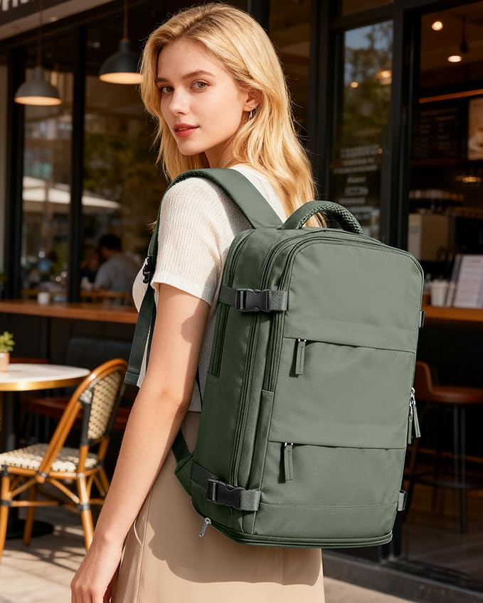 coofay Travel Backpack For Women Men Airline Approved Carry On Backpack Flight - Image 2