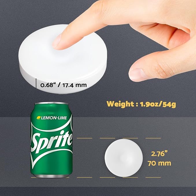 DAZZY DOT Rechargeable Puck Lights 2 Pack, Magnetic Tap Light 1000mAh Battery - Image 5