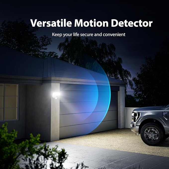 Onforu 3 Pack 75W Motion Sensor Outdoor Lights, 7000lm Dusk to Dawn Flood Light - Image 5