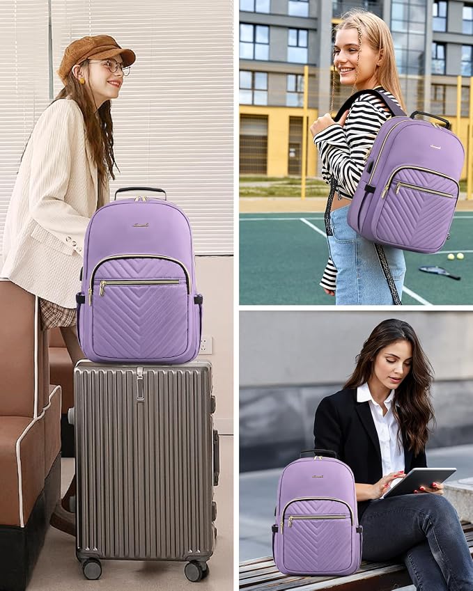 LOVEVOOK Laptop Backpack for Women, Travel Computer Work Bags - Image 6