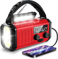 Leaton Weather Radio, Emergency Crank Radio AM/FM/NOAA Solar/Hand Crank/USB by Leaton