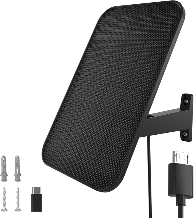 VIRTAVO 3.2W Solar Panel for Security Camera Compatible by virtavo