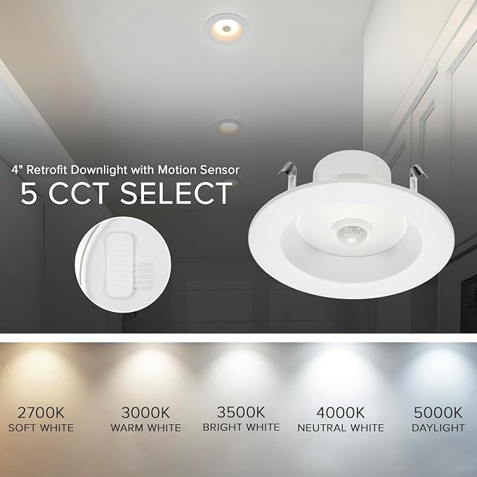 Maxxima 4 in. Retrofit LED PIR Motion Sensor Downlight - Image 5