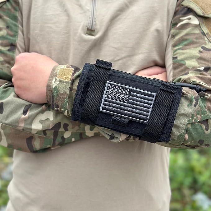 Tactical Arm Sleeve Map Pouch Case Documets Holder Wrist Case Wrist Map Holder - Image 7