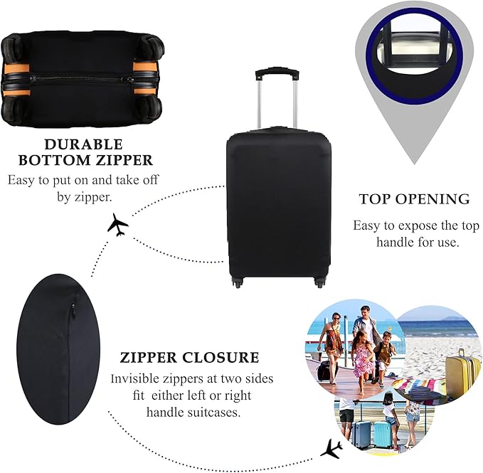 Explore Land Travel Luggage Cover Suitcase Protector Fits 23-26 Inch Case - Image 3