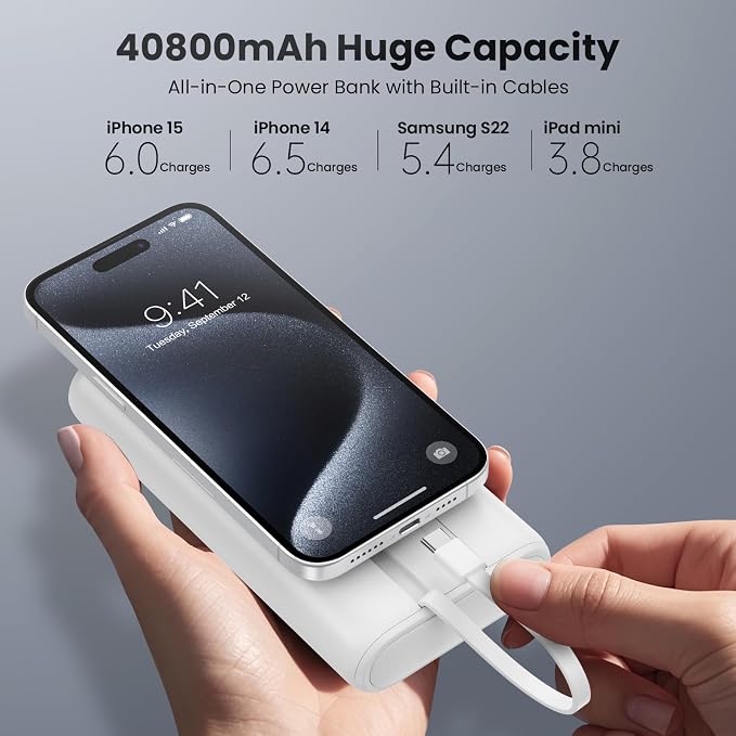 Ekrist Upgraded Portable Charger 40800mAh Power Bank - Image 5