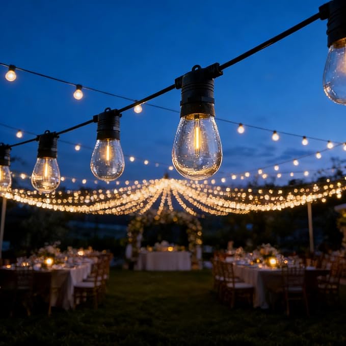 Jslinter 24-Pack LED 1W String Light Bulbs, S14 Plastic Shatterproof Edison - Image 7