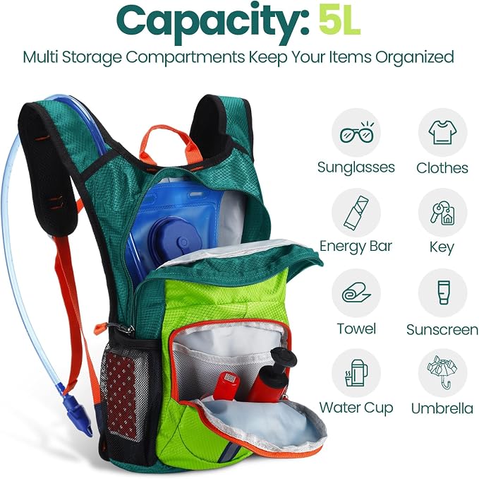 Shinylin 2 Pcs Kids Hydration Backpack - Image 4