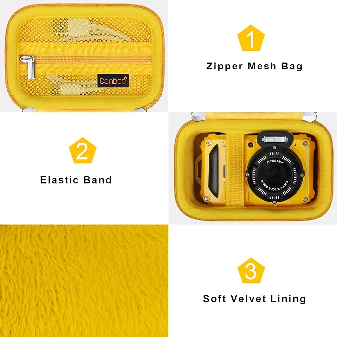 Canboc Carrying Case for Kodak PIXPRO WPZ2 Rugged Waterproof Digital Camera - Image 5