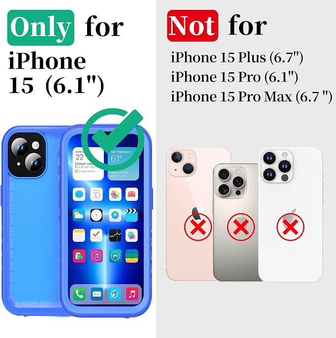 Cozycase for iPhone 15 Waterproof Shockproof Dustproof Case - Image 2