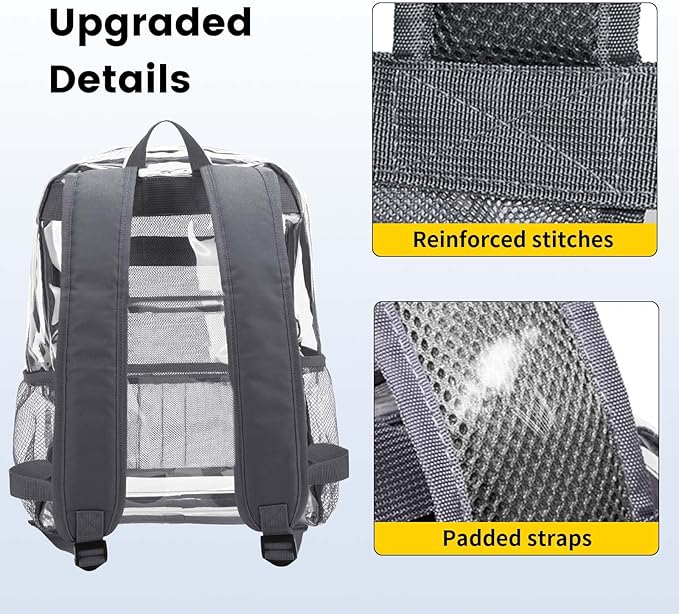 Vorspack Clear Backpack Heavy Duty PVC Transparent Backpack - Image 4