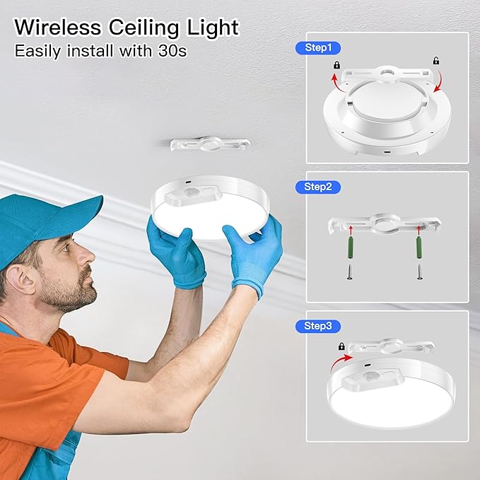 Homelist Rechargeable Motion Sensor Ceiling Light - Image 6