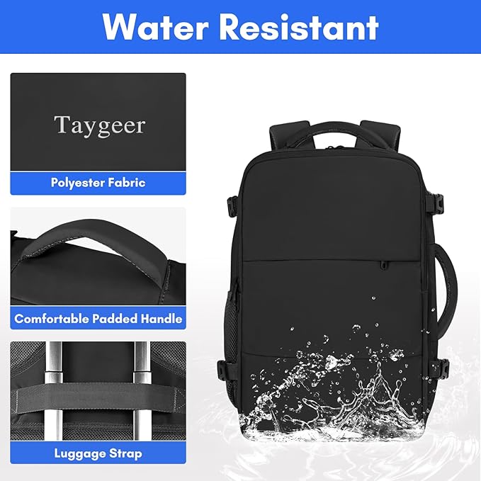 Taygeer Travel Laptop Backpack for Men Women, Airplane Approved Travel Backpack - Image 8