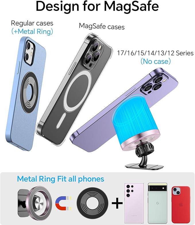 Kaistyle for Magsafe Car Mount【20 Strong Magnets】Magnetic Phone Holder for Car - Image 7