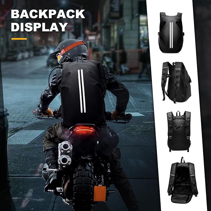 Motorcycle Helmet Backpack, Luggage Backpack - Image 8