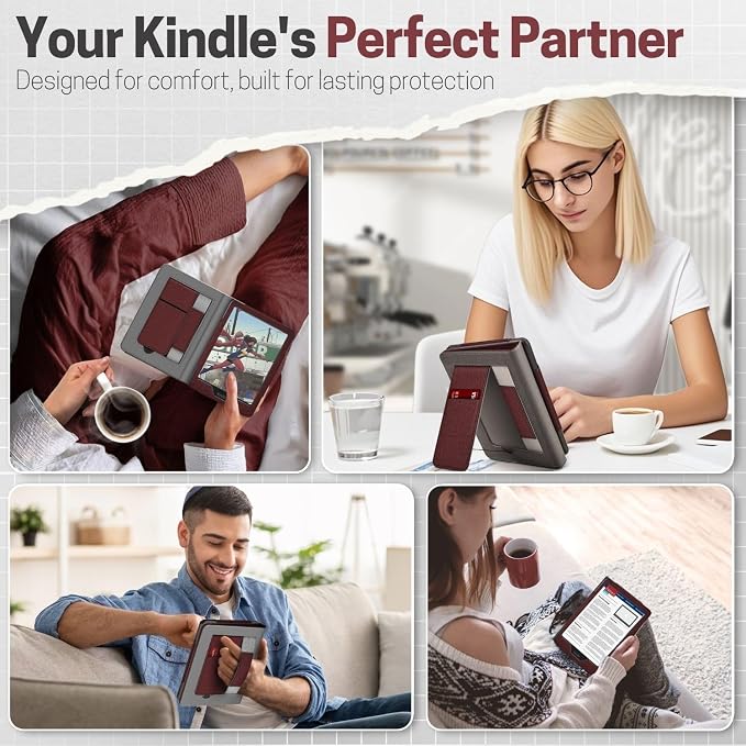 TNP Stand Case with Strap for Kindle Paperwhite 12th Gen 2024 / Kindle - Image 9