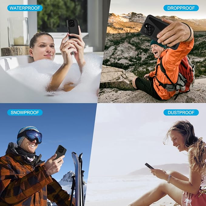 Lanhiem for iPhone 13 Pro Max Case, IP68 Waterproof Dustproof Shockproof Cases - Image 8