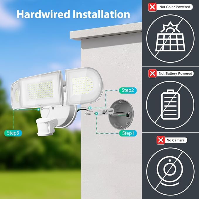 iMaihom 180W 18000LM Motion Sensor Outdoor Light - Image 2