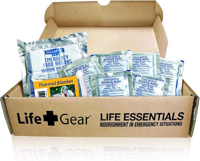 Life Gear - LG329 Emergency Food, Water & Thermal blanket by LifeGear