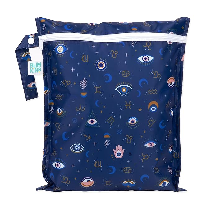 Bumkins Waterproof Wet Bag for Baby, Swim Suit, Cloth Diapers, Pump Parts by Bumkins