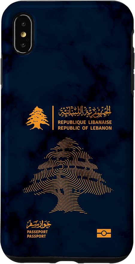Lebanon, Lebanon Passport, Lebanon Flag, Lebanon map. Case by Unknown