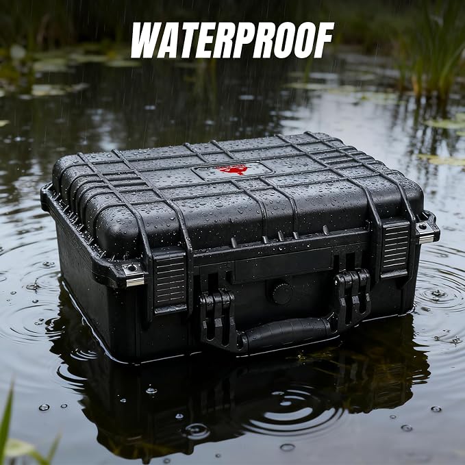 Jack Boss 16x 12.8x 6.8 Inch Hard Case, Portable Weather Waterproof Protective - Image 5