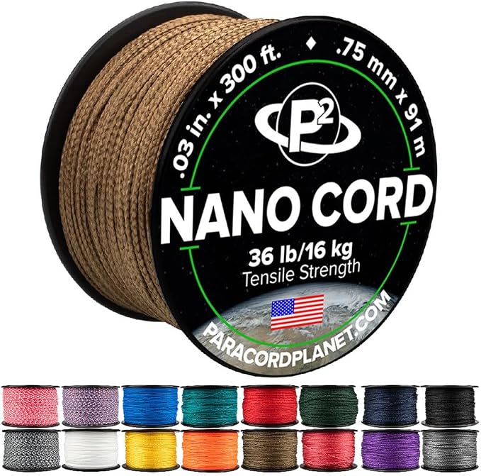 Paracord Planet Nano Cord –Lightweight Nylon Nano Paracord – Great by ParacordPlanet