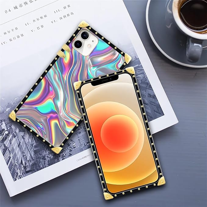 Compatible with iPhone 11 Case, Holographic Abstract Iridescent Textures Luxury - Image 6