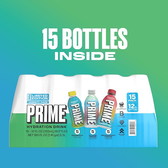 PRIME Hydration VARIETY Sports Drinks, Electrolyte Enhanced to Replenish Fluids - Image 6