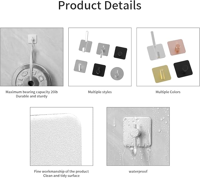 Paoli Heavy Duty Self Adhesive Hooks - Image 5