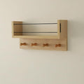 Entrance Coat Rack ，Coat Hooks, Wall-Mounted Wooden Hook Rack, Wall-Mounted by CreatedOn2005