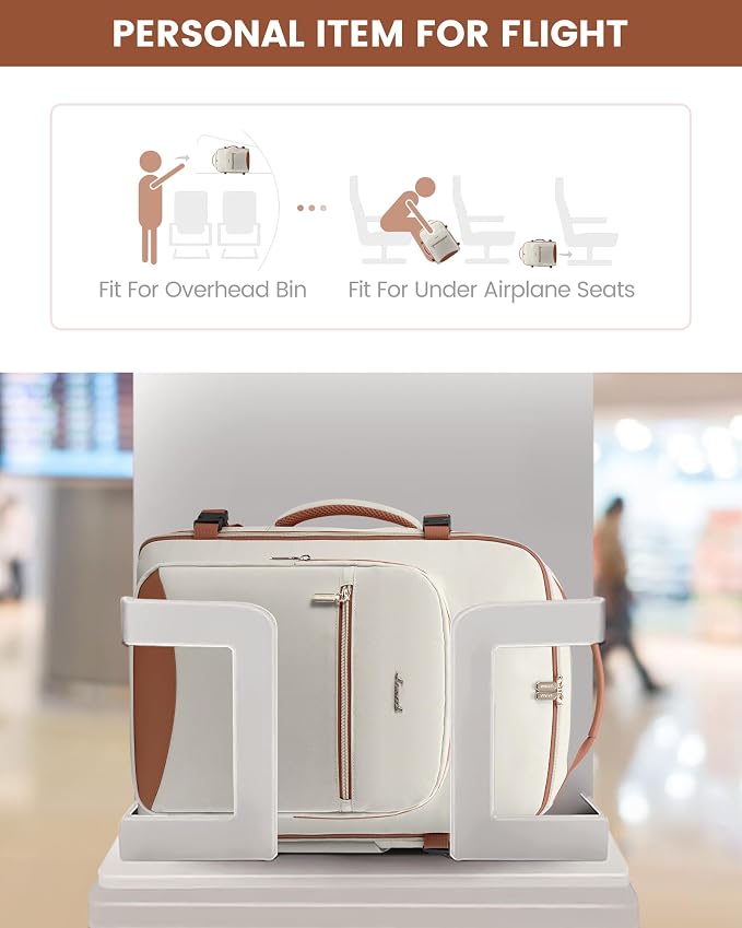 LOVEVOOK Travel Backpack for Women & Men 40L, Airline Approved Carry On - Image 4