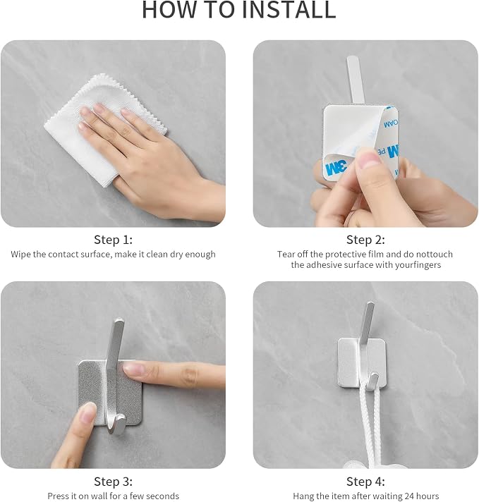 Paoli Heavy Duty Self Adhesive Hooks - Image 4